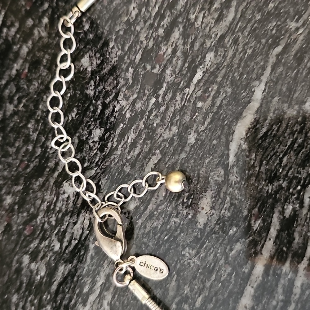 Chico's Mixed Coin Gold and Silver Boho Choker Necklace - Picture 5 of 6